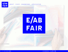 Tablet Screenshot of eabfair.org